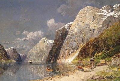 Große Fjordlandschaft von Karl Kaufmann